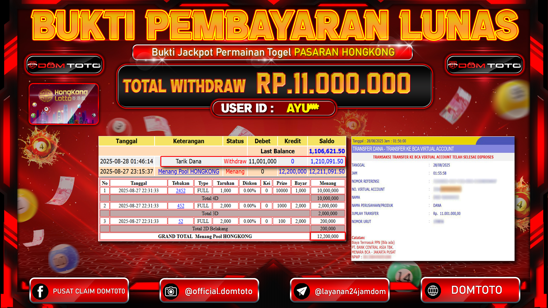 JACKPOT TOGEL PASARAN HONGKONG 27 AGUSTUS  2025